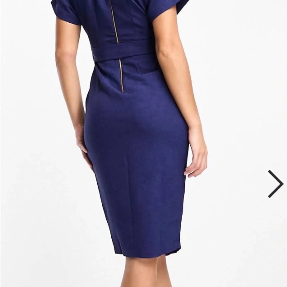 ASOS Royal Blue Wrap-Style Dress - Picture 4 of 7